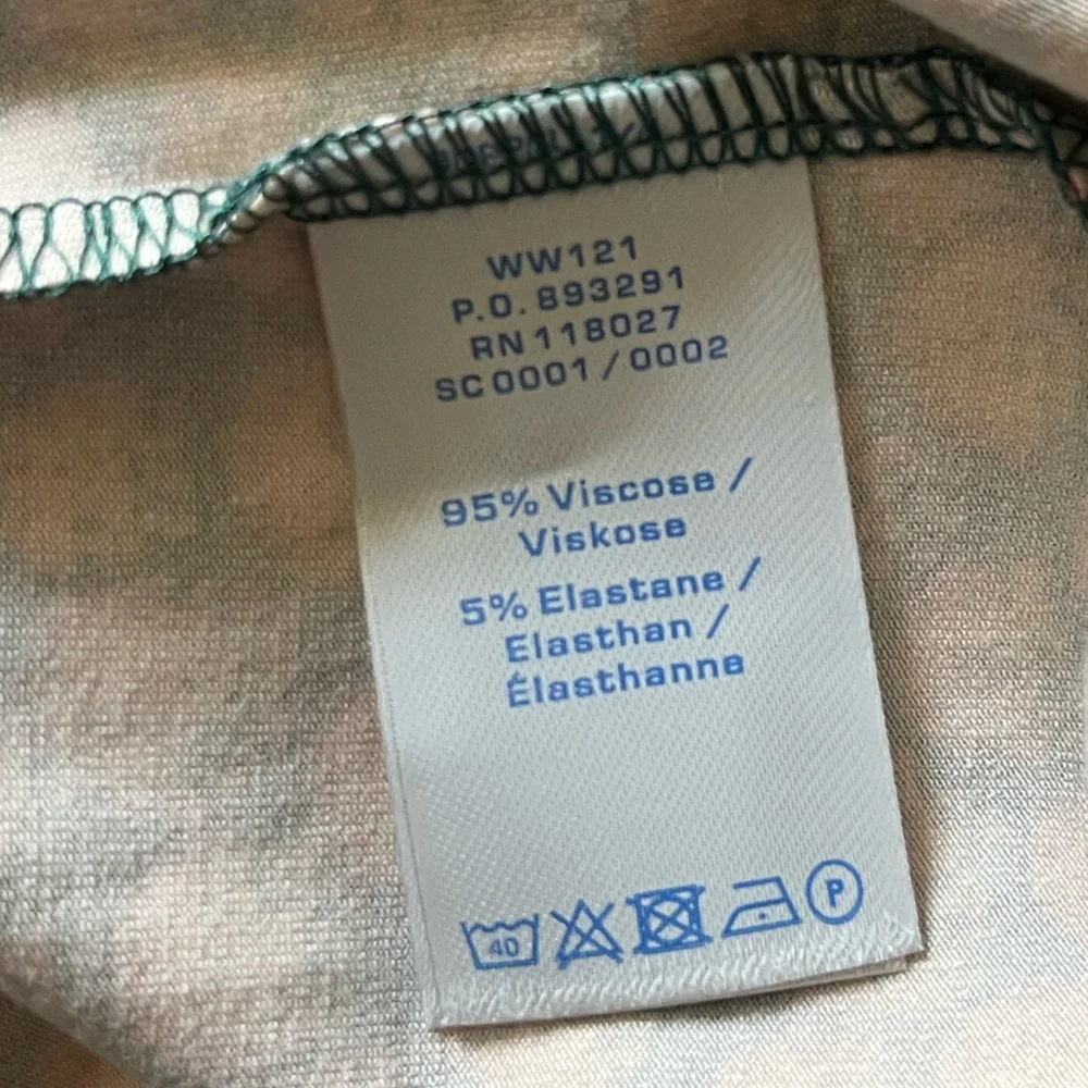 Boden Anna Jersey Floral polka dot Belted Midi Dress Green Women's Size 16 Long - Picture 7 of 16